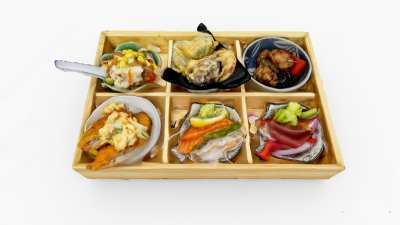 寿司生鱼片饭盒3D模型下载